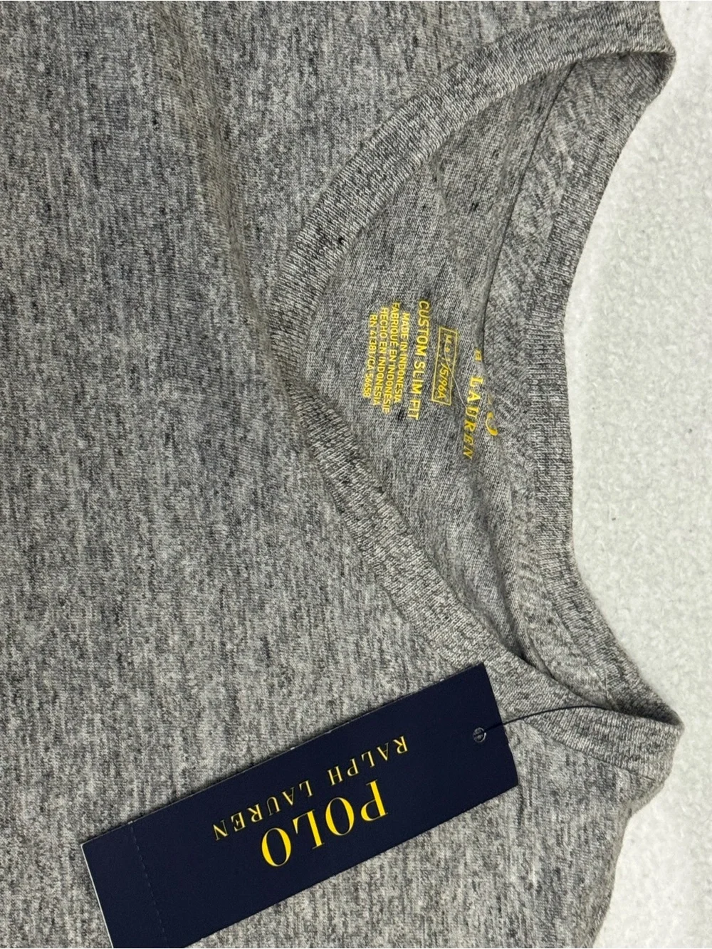 Polo by Ralph Lauren Gray Long-Sleeve Crewneck Shirt